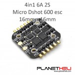 BS06D 4in1 6A BLHeli_S ESC Support DSHOT 2S LiPo for RC FPV Racer Drone
